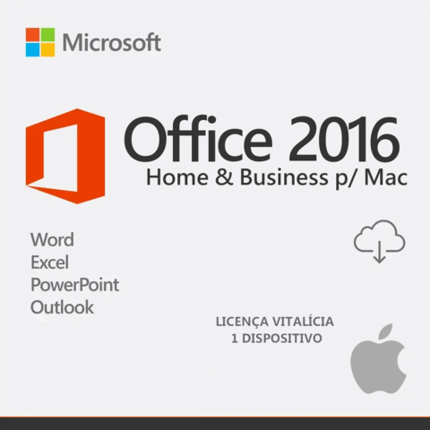 Licença  Office 2016 Home and Business MAC
