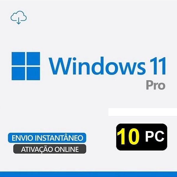 Licença Windows 11 Pro  10 Pcs