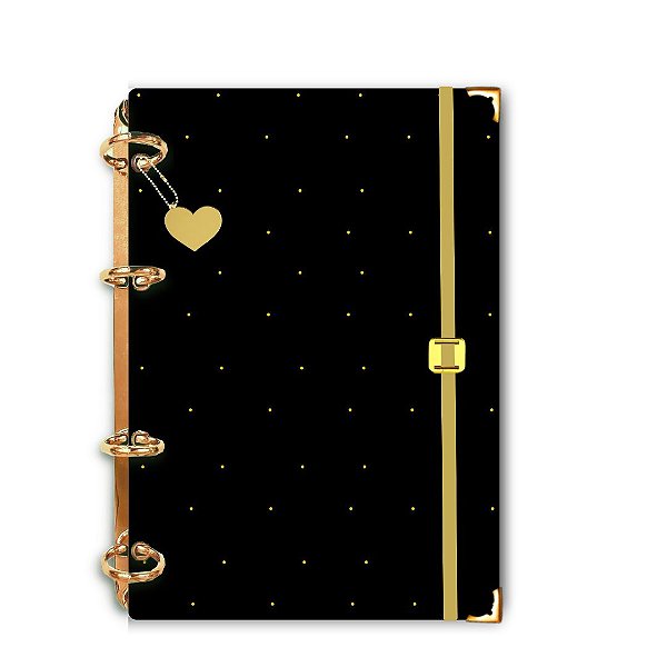 Fichário A5 Noite Dourada