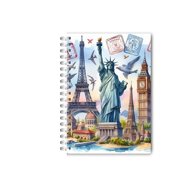 Caderno A5  Viagem