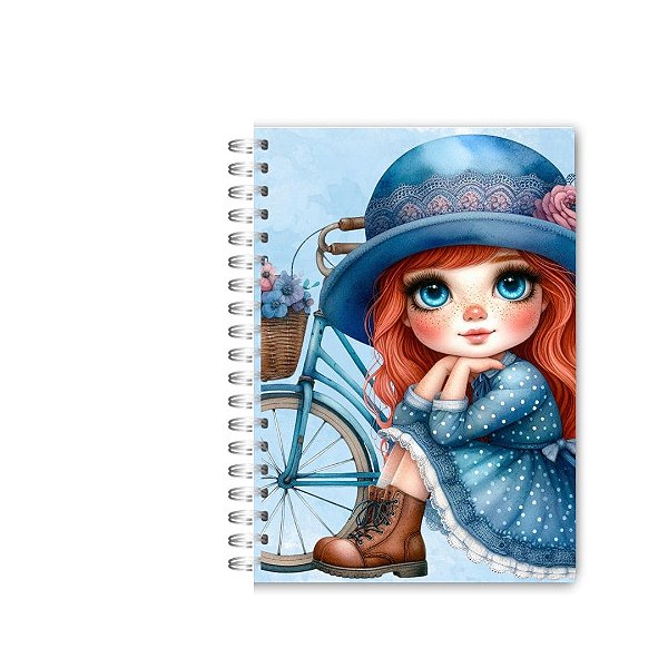Caderno A5 Bicicleta azul