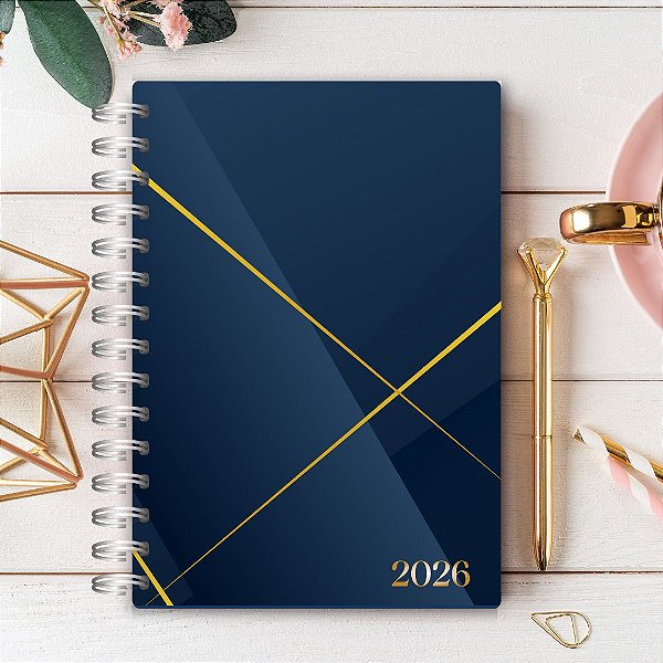 Agenda 2026 - Azul sofisticado