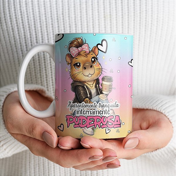 Caneca Capivara –Aparentemente tranquila, internamente poderosa