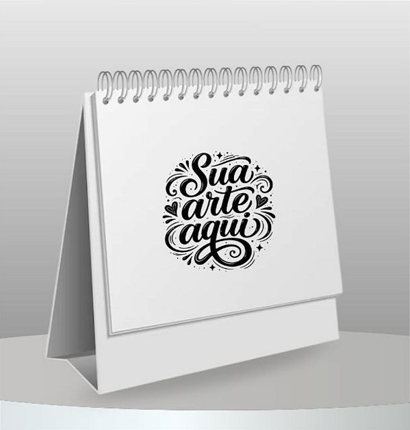 Mini calendário de mesa personalizado