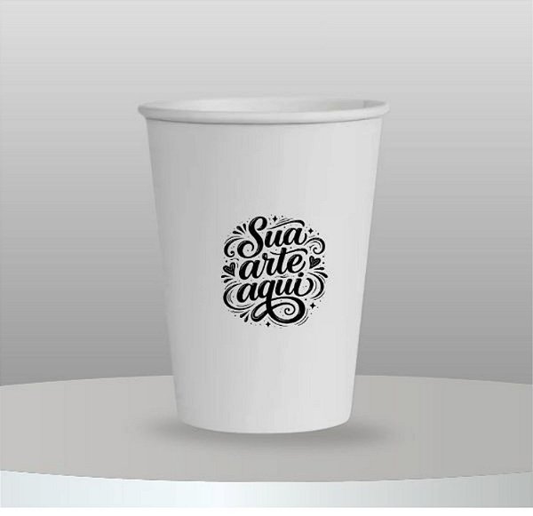 Copo de Papel 80ml Personalizado Branco