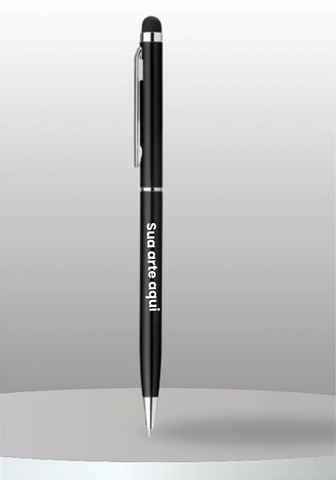 Caneta Esferográfica em Alumínio com Ponteira Touch - kit 20 unidades
