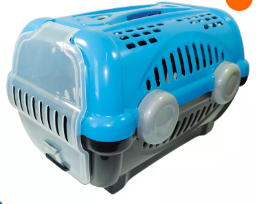Caixa De Transporte Luxo Furacão Pet Azul