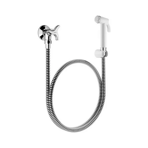 Ducha Higiênica Docol Nova Trio Cromada com Registro 1/2" e Gatilho 1/4 Volta