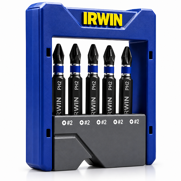 Jogo de Pontas Philips IRWIN Power Bit PH2 com 5 peças