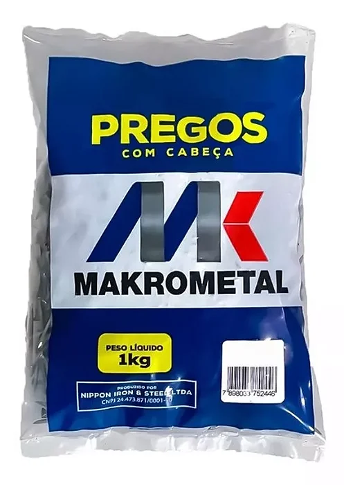 Prego Makrometal 18x27 Polido - 1kg