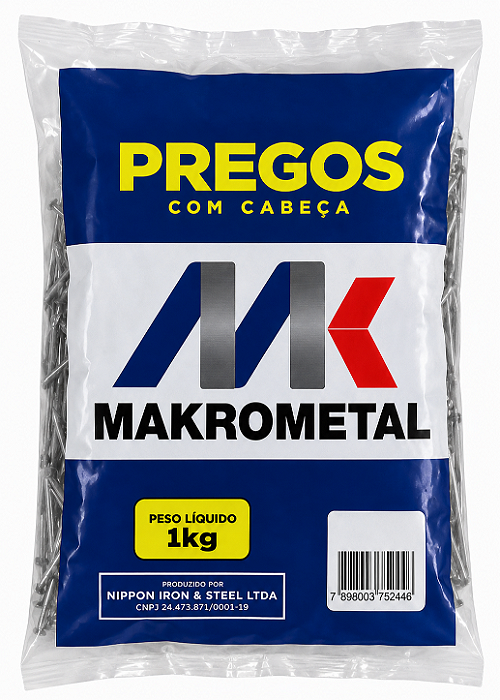 Prego Makrometal 22x48 Polido - 1kg