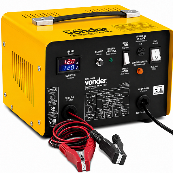 Carregador de Bateria VONDER CBV 1600 - 127V