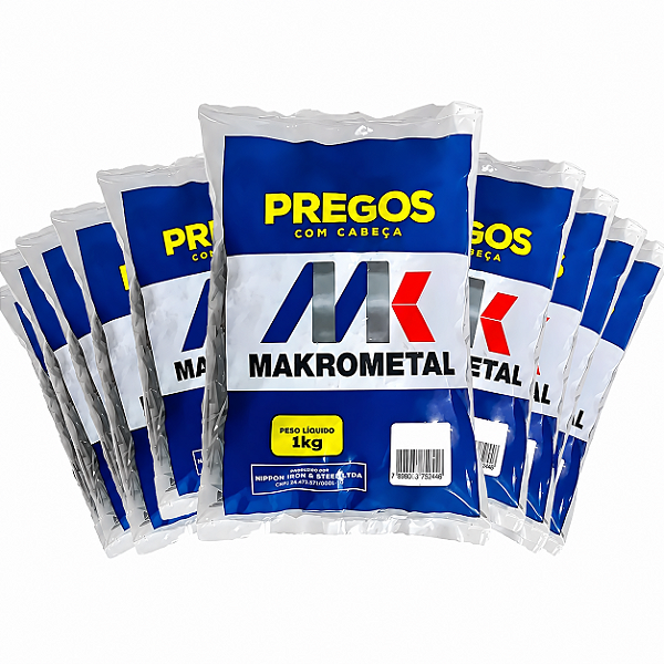 Kit Prego Makrometal 22x48 Polido - 10kg