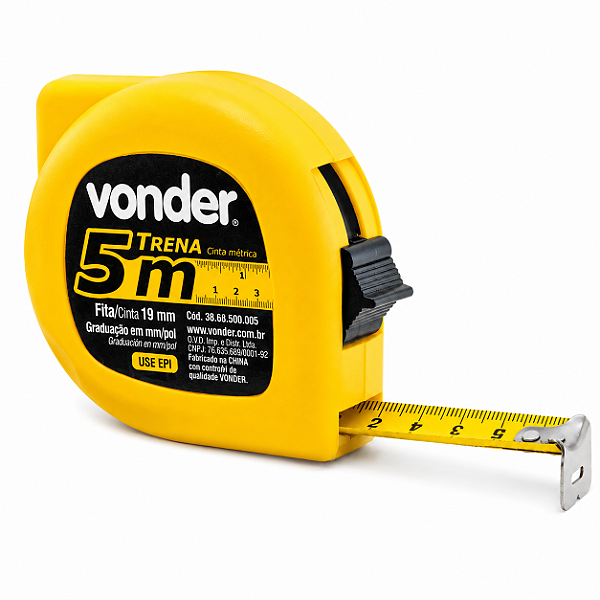Trena de Aço VONDER 5m x 19mm
