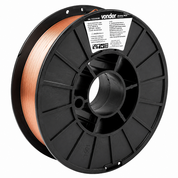 Arame MIG MAG VONDER 1.0mm 5kg ER70S 6
