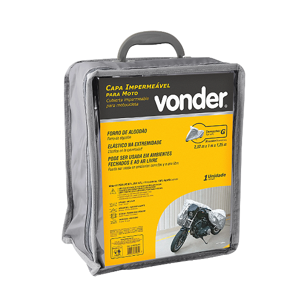 Capa Impermeável para Moto VONDER - Tamanho G