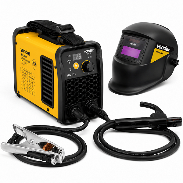 Inversor de Solda VONDER IM 125 com Máscara Automática