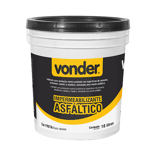 Impermeabilizante Asfáltico VONDER - 18L
