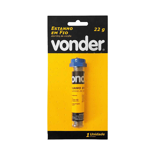 Estanho em Fio VONDER 1,0mm - 22g