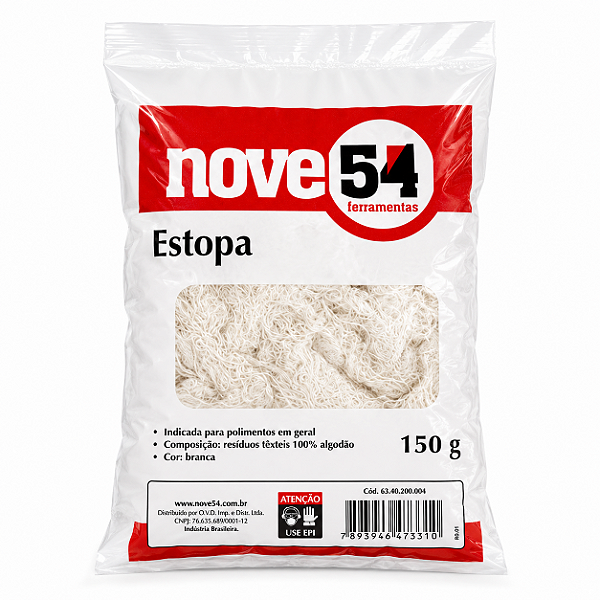 Estopa Branca para Polimento NOVE54 - 150g