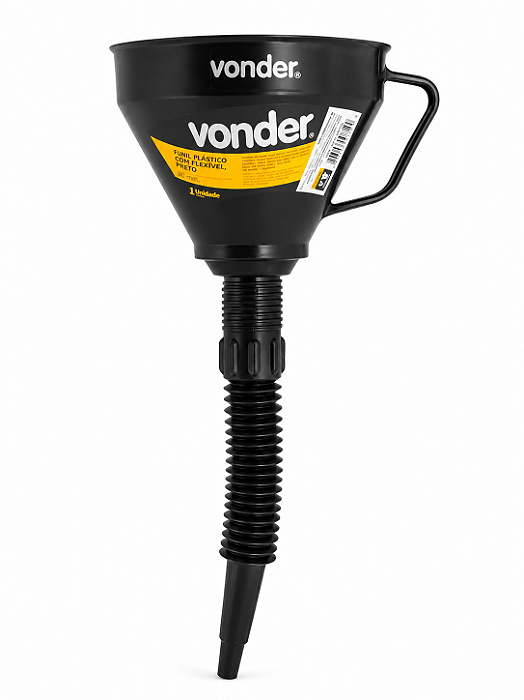 Funil Plástico VONDER com Bico Flexível - 16 cm