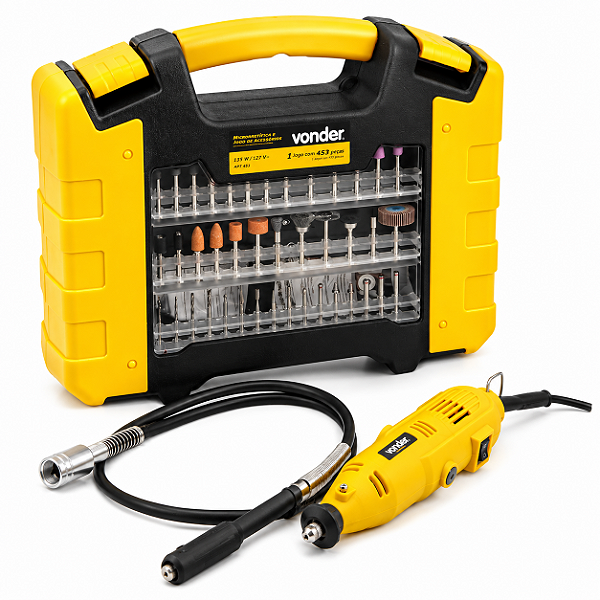 Microrretífica VONDER ARV 453 - 115W 220V com 452 Acessórios