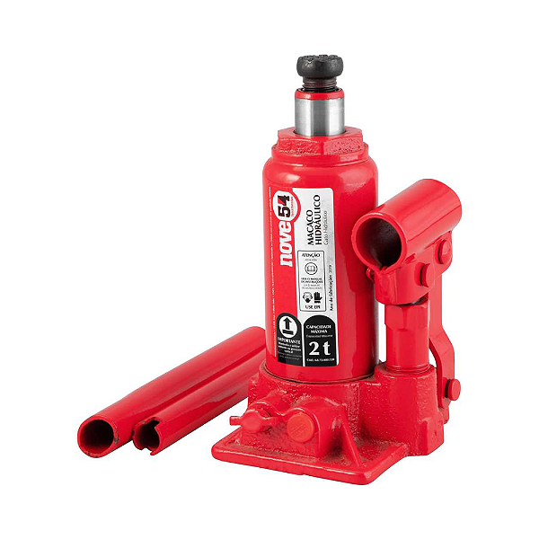 Macaco Hidráulico Garrafa NOVE54 - 2 Toneladas