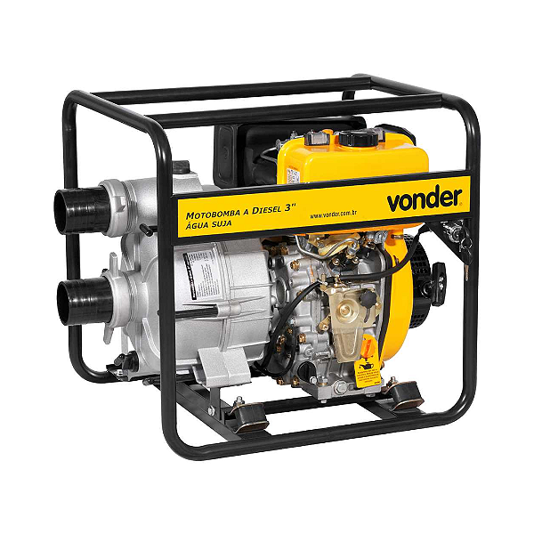 Motobomba a Diesel VONDER 7 HP - 3 Polegadas Água Suja
