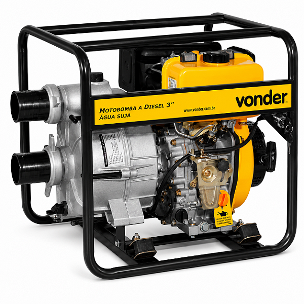 Motobomba a Diesel VONDER 7 HP - 3 Polegadas Água Suja