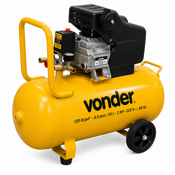 Motocompressor de Ar VONDER MCV 50 - 50 Litros 220V