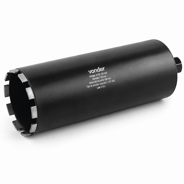 Coroa Diamantada VONDER 160 mm x 450 mm - Encaixe 1.1/4"