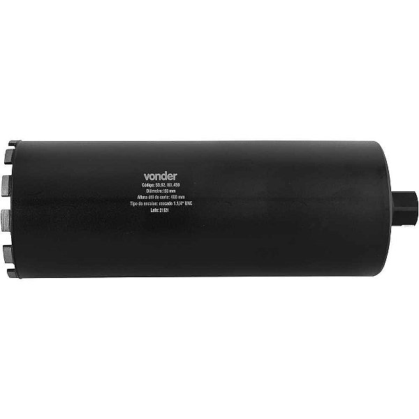 Coroa Diamantada VONDER 160 mm x 450 mm - Encaixe 1.1/4"