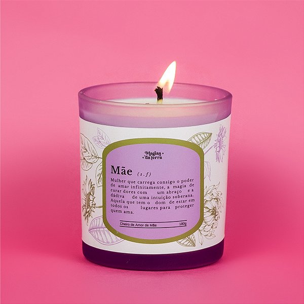 Vela Aromática Significado Mãe 180g (Preço Sugerido R$79,90)