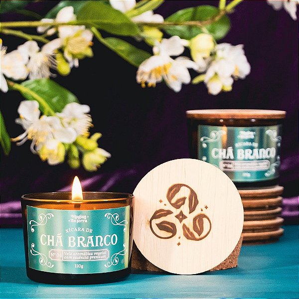 Vela Aromática Vegetal Xícara de Chá Branco Nº04   (Preço Sugerido de Venda R$67,90)