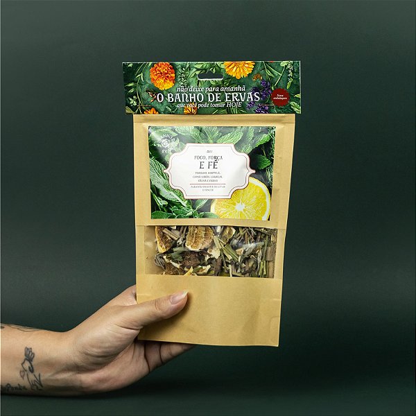 Banho de Ervas Foco Força e Fé Para Lutar e Vencer Grande (Preço Sugerido de Venda: R$28,90)