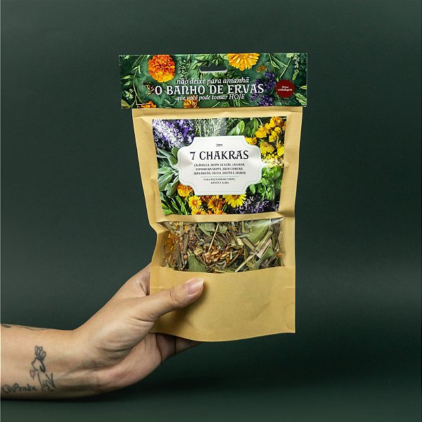 Banho de Ervas 7 Chakras Equilíbrio Grande (Preço Sugerido de Venda: R$27,00)