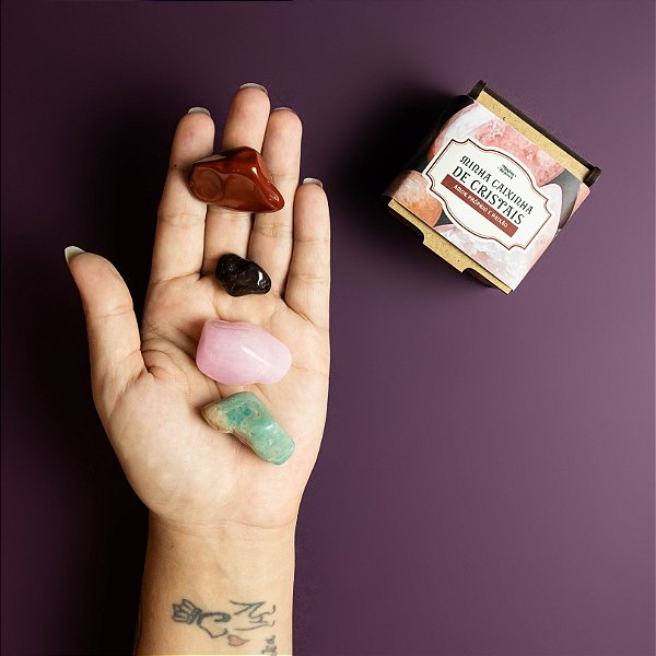 Kit Cristais Amor Próprio e Paixão (Preço Sugerido de Venda: 32,90)