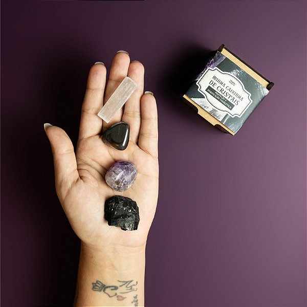 Kit Cristais Proteção e Purificação Energética (Preço Sugerido de Venda: 34,90)
