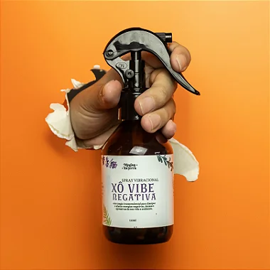 Spray Vibracional Com Óleos Essenciais Limpeza Energética Efeito Relaxante 120ml (Grande) (Preço Sugerido R$ 58,00)