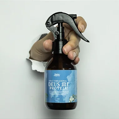 Spray Vibracional Com Óleos Essenciais Proteção Energética e Efeito Revitalizante 120ml (Grande) (Preço Sugerido R$ 58,00)