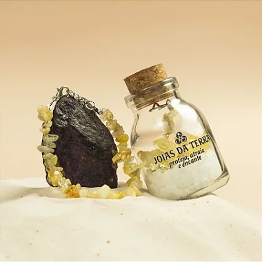 Pulseira de Citrino Com Extensor de Tamanho (Prosperidade Material e Motivação)