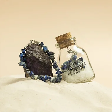 Pulseira de Sodalita Com Extensor de Tamanho (Sabedoria, Foco e Comunicação)