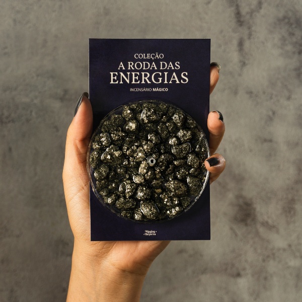 Incensário De Pedra Natural Pirita (Preço Sugerido R$59,90)