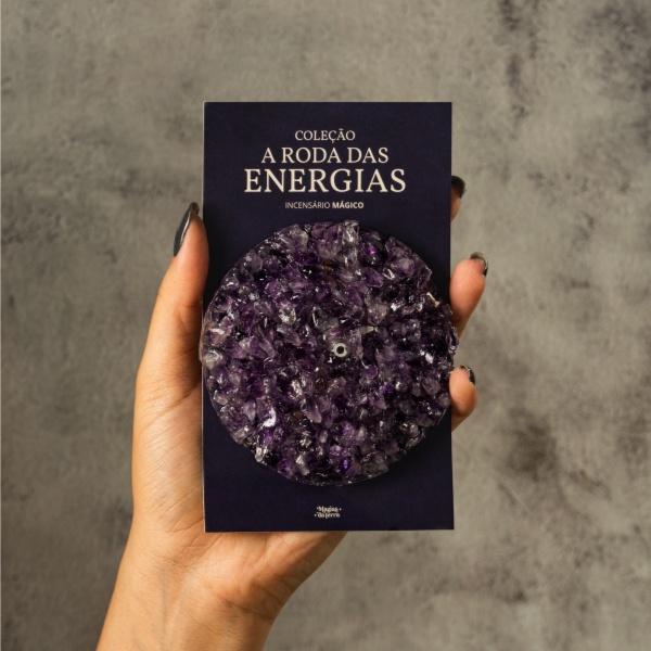 Incensário De Pedra Natural Ametista (Preço Sugerido R$59,90)