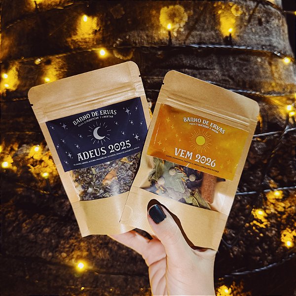 10 Kits Ritual Banhos de Ervas Virada 2026 Lembrancinha
