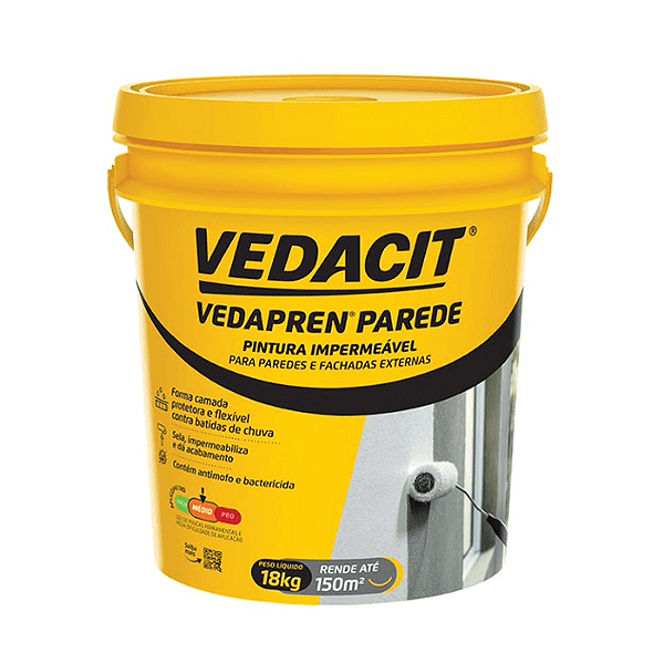 Vedapren Parede Branco Balde 18kg