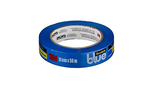 Fita Crepe 24x50mts Azul Blue Tape 2090-ep - 3m