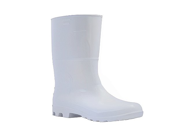 Bota Galocha Pvc Limpeza Faxina Branca Antiderrapante Kadesh