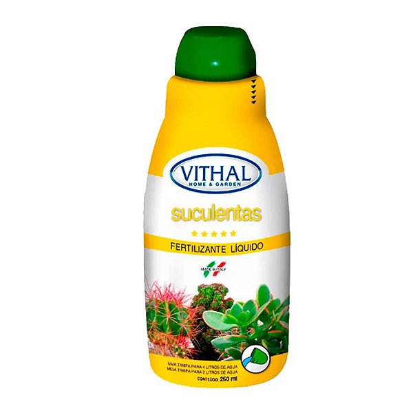 Fertilizante Líquido Para Suculentas Vithal 250ml