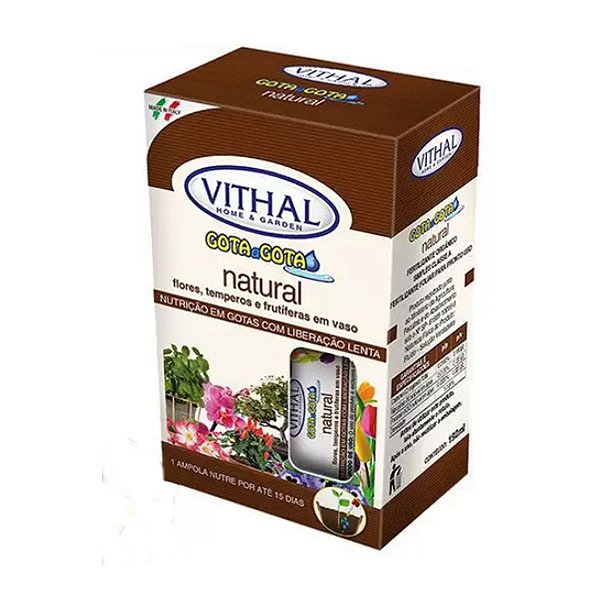 Fertilizante Líquido Gota A Gota Natural Vithal 192ml